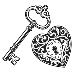 key to heart