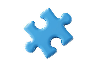 Obraz premium Puzzle Piece icon. 3D isolated on transparent background, Clipart png