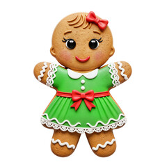 Festive Gingerbread Friends: Red and Green Lilac Joy