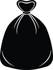 Dry Bag Silhouette Vector Art Illustration