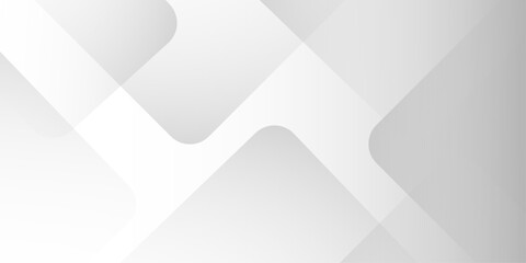 Modern elegant white gray banner background with creative design and shiny lines.Abstract white and grey triangle overlay texture background.white and grey glossy squares abstract tech banner design.