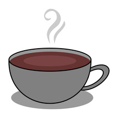 Hot Coffee Cup Illustration