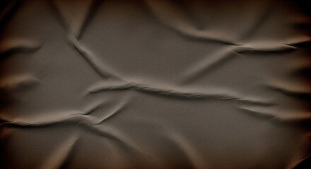 Obraz premium Textured Brown Paper with Creases and Dramatic Lighting Effects
