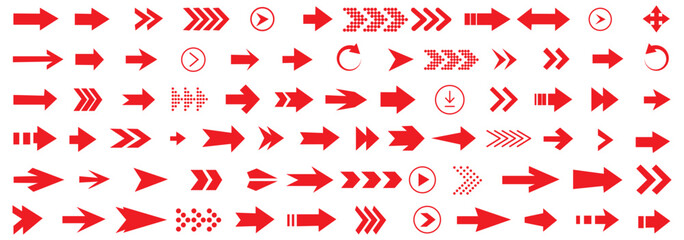 Arrow icon set. Arrow. Cursor. Black vector arrows icons. Collection different arrows sign. Modern simple arrows. Black arrow pointing to the right. Black direction pointer. Vector illustration.
