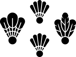 Fototapeta premium Badminton Shuttlecock Vector Graphics Bundle