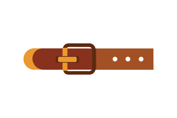 A colorful leather belt vector art illustration