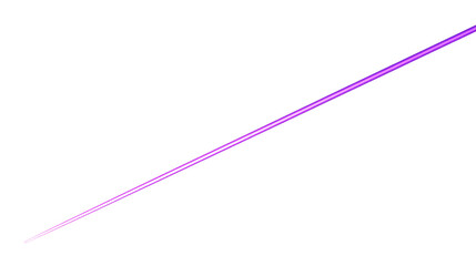 Ultra-thin violet laser line on white background