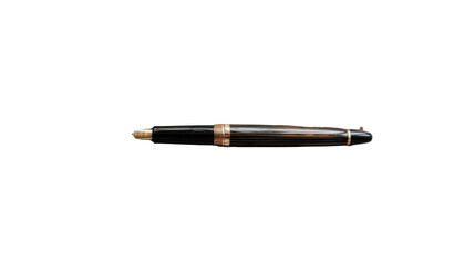 A single fountain pen on white background