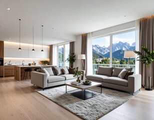 Fototapeta premium living room interior