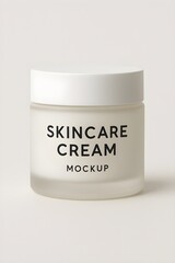 skincare cream jar mockup for cosmetic branding