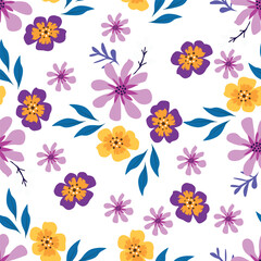 Fototapeta premium set of flowers