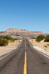 Carretera en Baja California Sur, México.