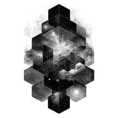 Abstract geometric space design