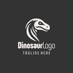Refined Minimalist Dinosaur Logo Art