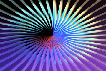Abstract Burst Radiant Light, Geometric Patterns, Vibrant Colors, Spectrum Radiating from Center, Dynamic Energy