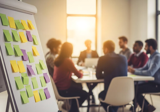 Product Workshop — Scrum Sprint Planning and Roadmap with Post-it Board