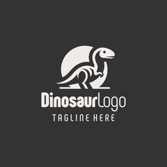 Unique Black White Dinosaur Drawing