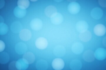 Obraz premium Blue Bokeh Glow Abstract Circles of Light