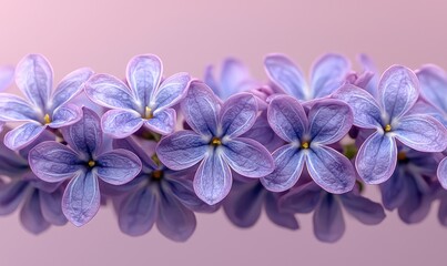Close-up of delicate lilac blossoms