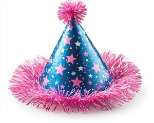 Festive conical party hat