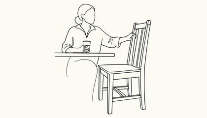 Illustration of a man performing a dumbbell bench press on an, demonstrating the starting and ending positions of this effective chest exercise