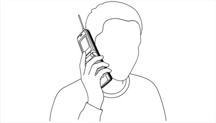 Vector art of simple black and white line drawing of a tomato, showcasing its round shape, stem, and leaves vector art for design and coloring pages