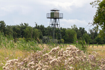 Wachturm im Sperrgebiet zwischen Österreich und Ungarn in den kommunistischen Jahren