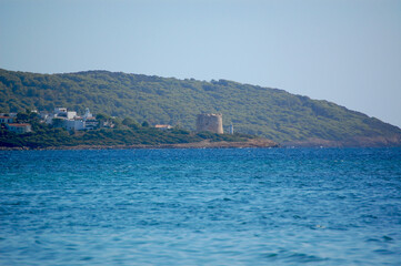 Naklejka premium Sardinia sea and beach, Sardegna italia
