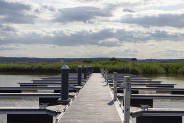 Obraz premium Hafem in einem See