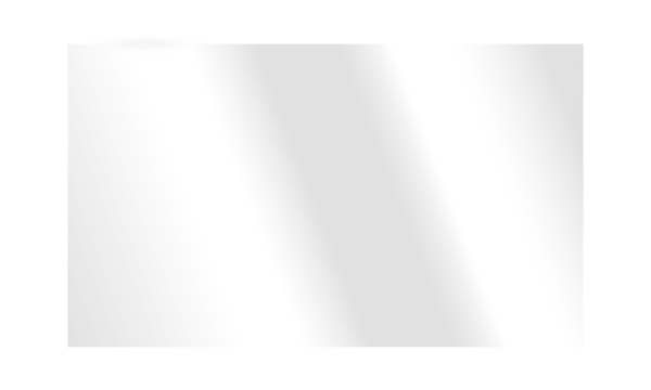 Realistic transparent shiny glossy glass plate panel with light glare reflective surface effect overlay on PNG isolated background rectangle gradient window