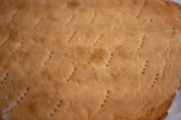 Baked Honey Cake Layers Close-Up