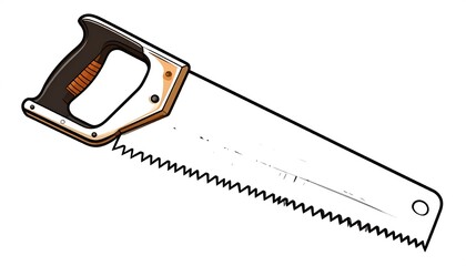 Hand saw illustration