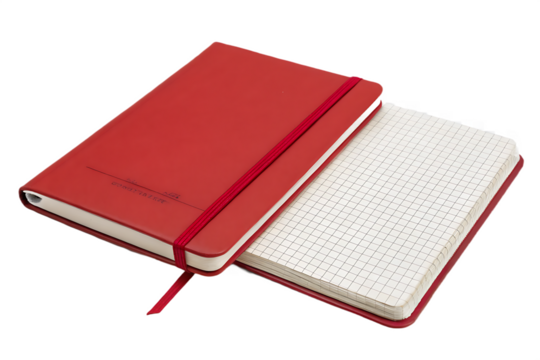 red notebook on AI generated by PNG