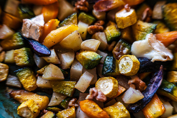 Roasted autumn vegetables – macro