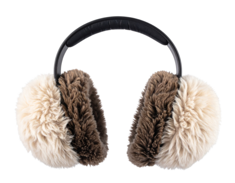 Cozy Winter Earmuffs Isolated on White Background PNG