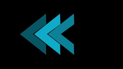 Arrow icon concept animation, arrows sign right to left animation concept, arrow loop animation left direction concept, arrow loading icon animation