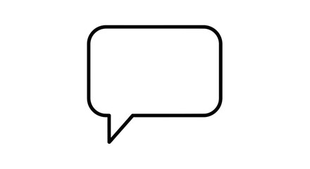 Modern and clean speech bubble for your website, app, or presentation - perfect for quotes, testimonials, or messaging icons