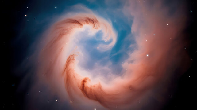 Celestial Swirl A Mesmerizing Dance of Cosmic Dust and Gas in the Vast Expanse of Space Captured