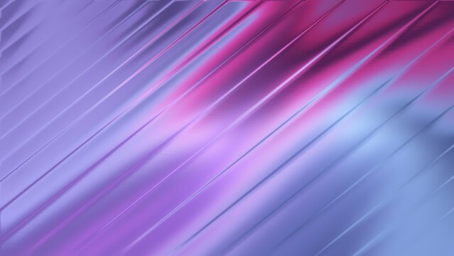 Diagonal Abstract Metallic Surface With Pink Purple Blue Gradient Light background texture