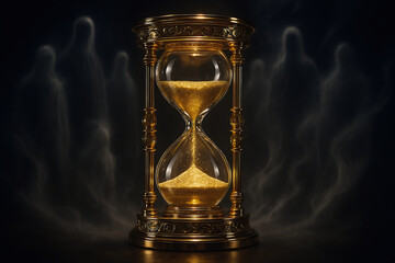 Elegant Gold Hourglass 