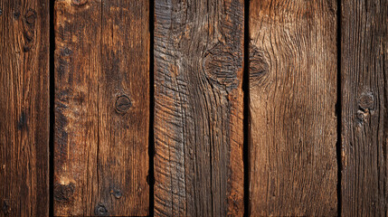 Obraz premium Rustic weathered brown wood planks texture background