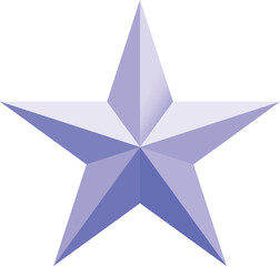 Blue star. Golden Christmas star isolated on white background. Nice illustration of a 3d look Blue star on white background. Star vector collection.