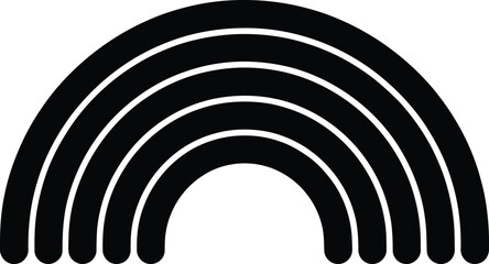 Obraz premium Rainbow Illustration Isolated Art Graphic Element Colorful Arc Weather Sky Symbol