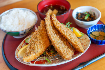アジフライ定食