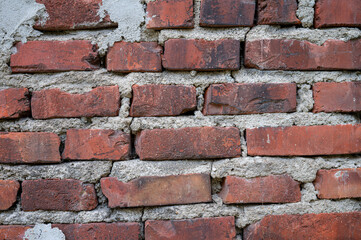 old brick wall, red brick