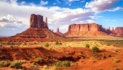 Monument Valley landscape at sunset