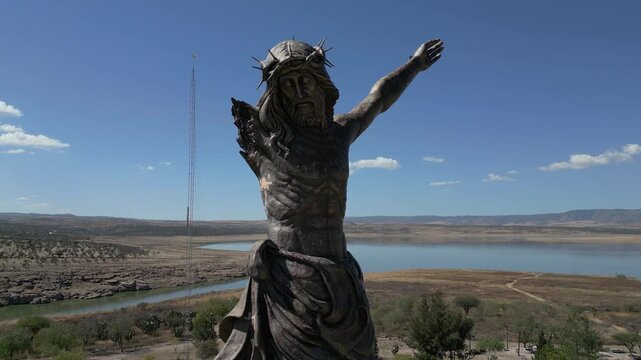 Aerea del Cristo Roto en San Jose de Gracia Aguascalientes
