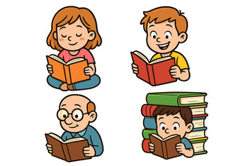 Ship cruise line vector illustration set, cartoon style nautical vessel icons with transparent background, colorful boat clipart for travel, sea, transportation concepts