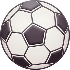 soccer ball isolated on white