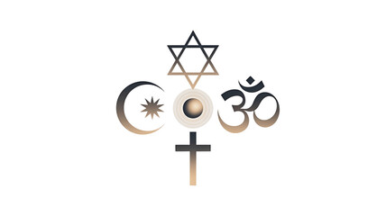 A symbolic representation of religious harmony.